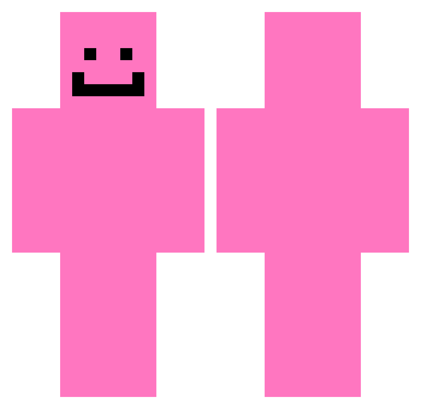 OwO_taken Minecraft skin, front and back view