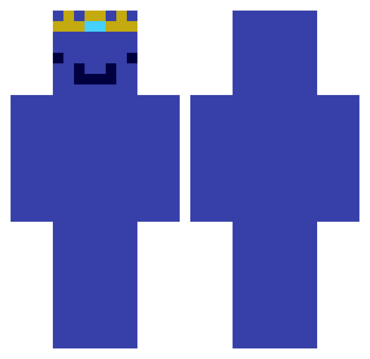 Mit_cz Minecraft skin, front and back view