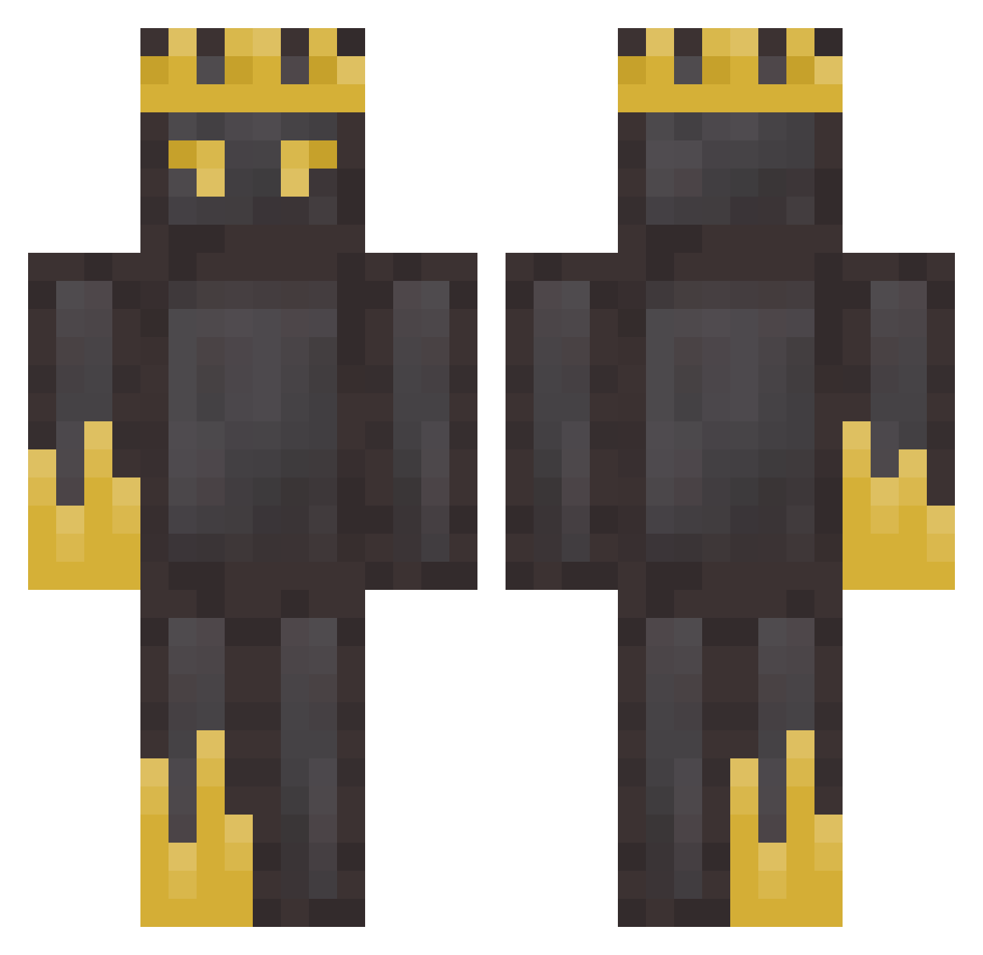 jakethemen07 Minecraft skin, front and back view