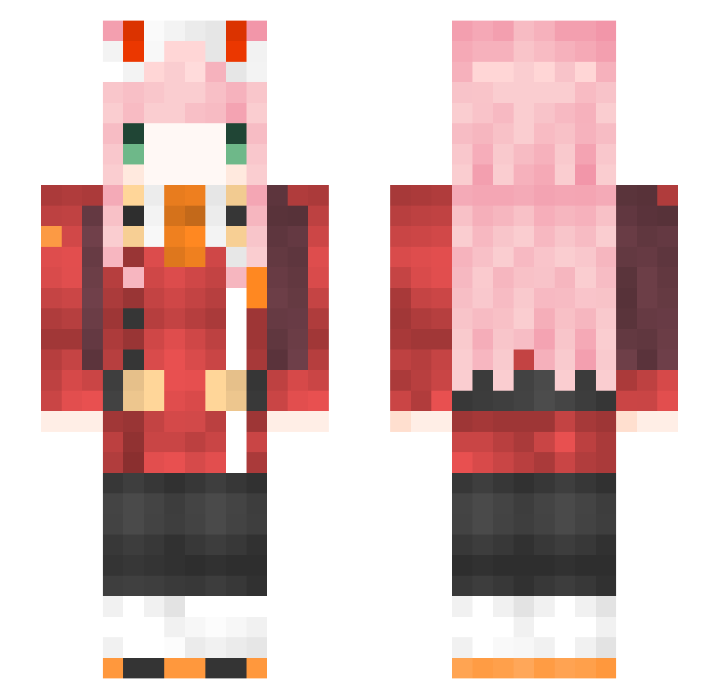 E21_ Minecraft skin, front and back view