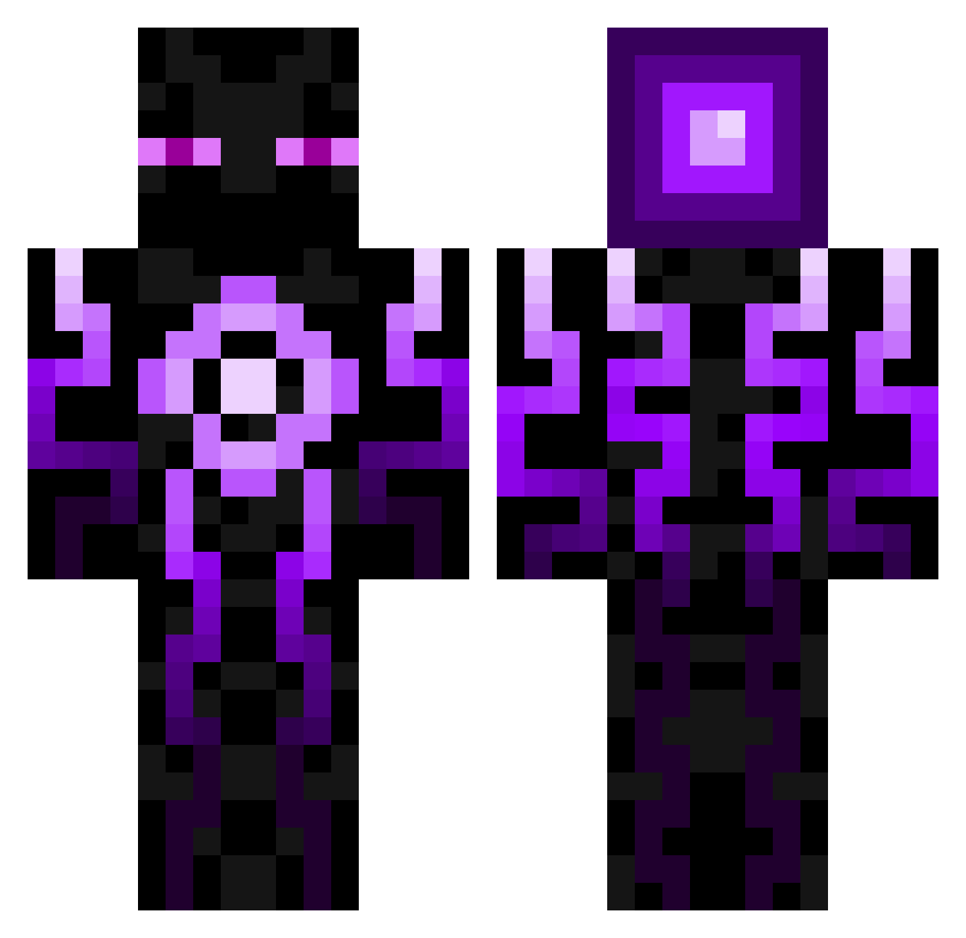 Carpincho95 Minecraft skin, front and back view