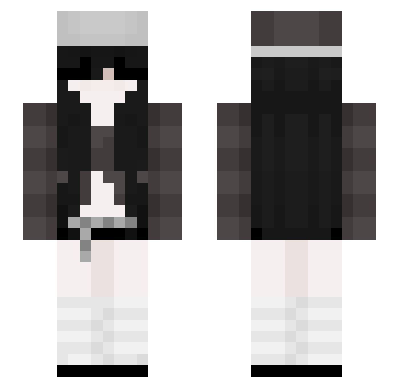 bi_yoo Minecraft skin, front and back view
