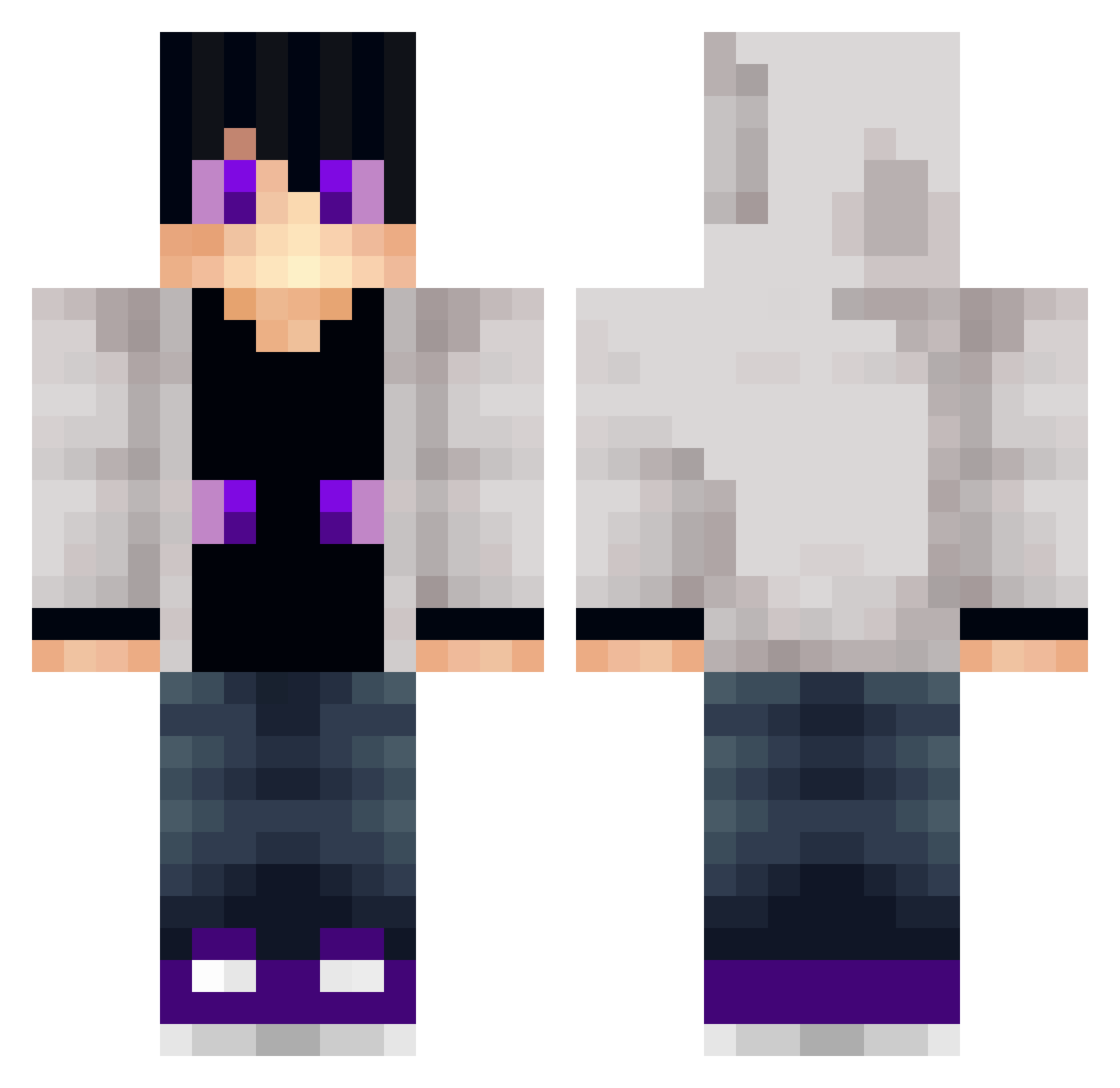 splurge23 Minecraft skin, front and back view