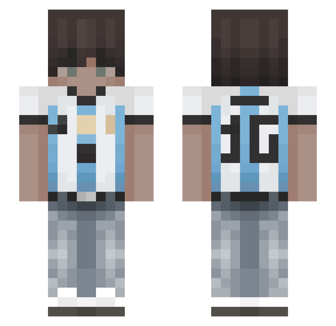 KimPaijum Minecraft skin, front and back view