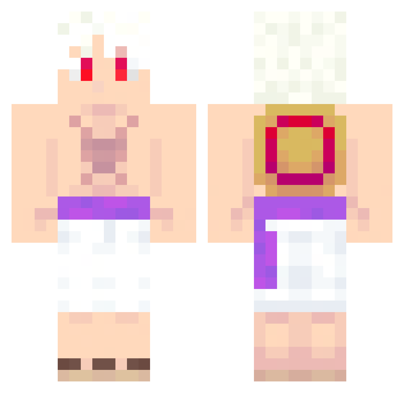 Tatokitaa Minecraft skin, front and back view