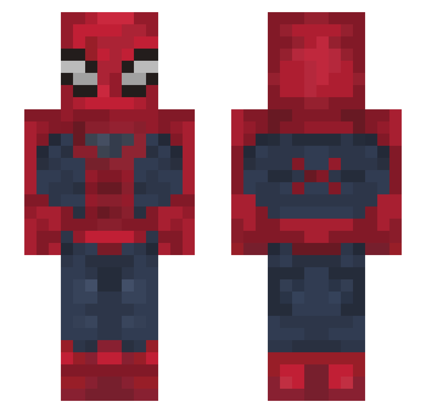 Vintzz_ Minecraft skin, front and back view