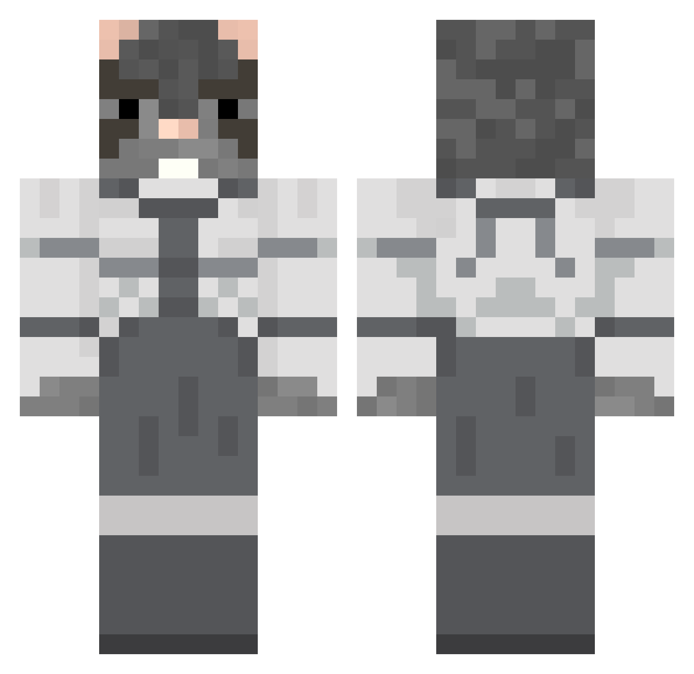 Rlly_Riley Minecraft skin, front and back view