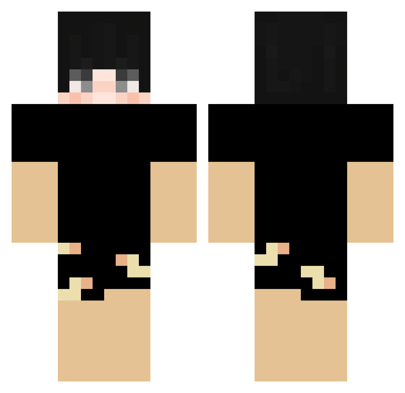digamerPRO Minecraft skin, front and back view