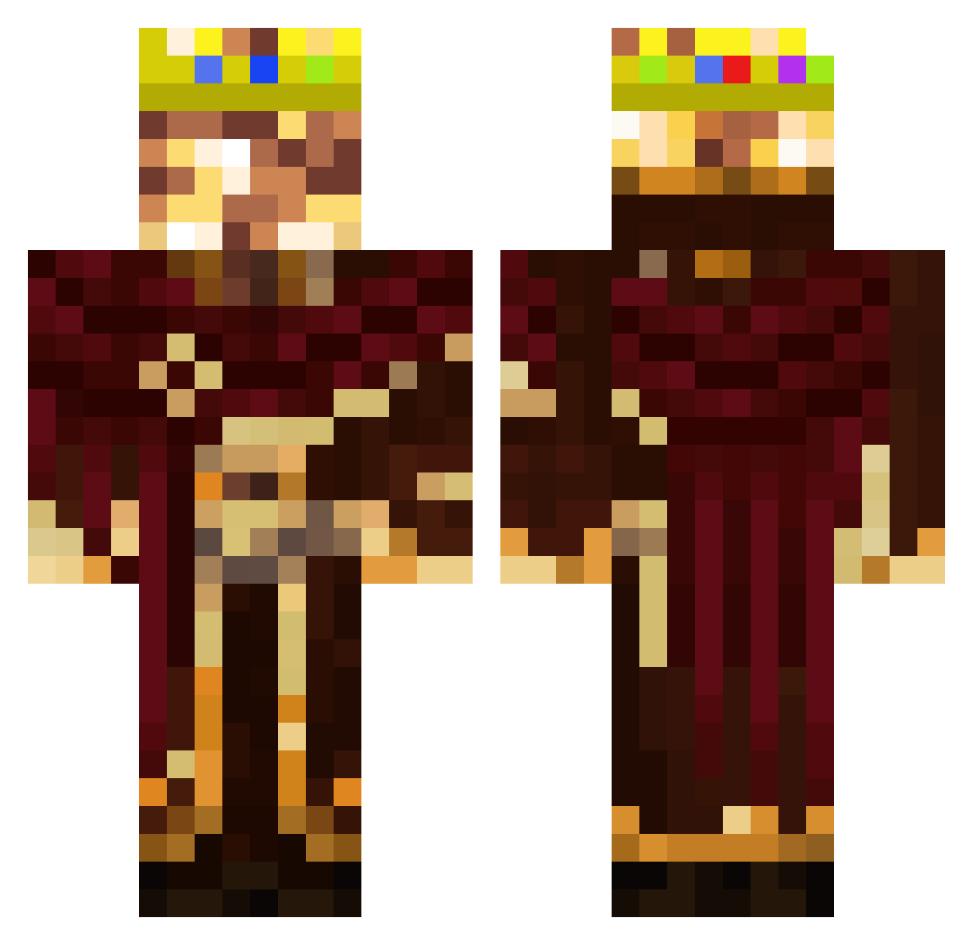 Slightly_Y Minecraft skin, front and back view