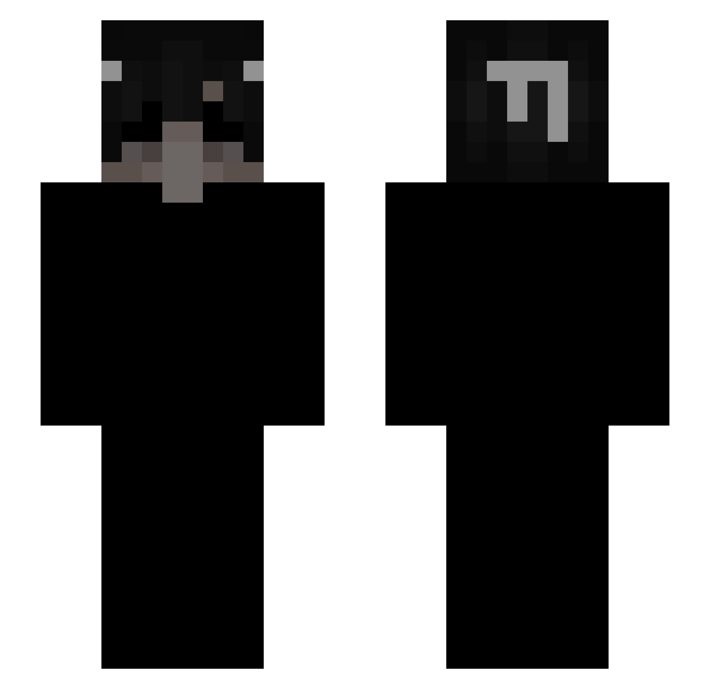 Seiketzuuu Minecraft skin, front and back view
