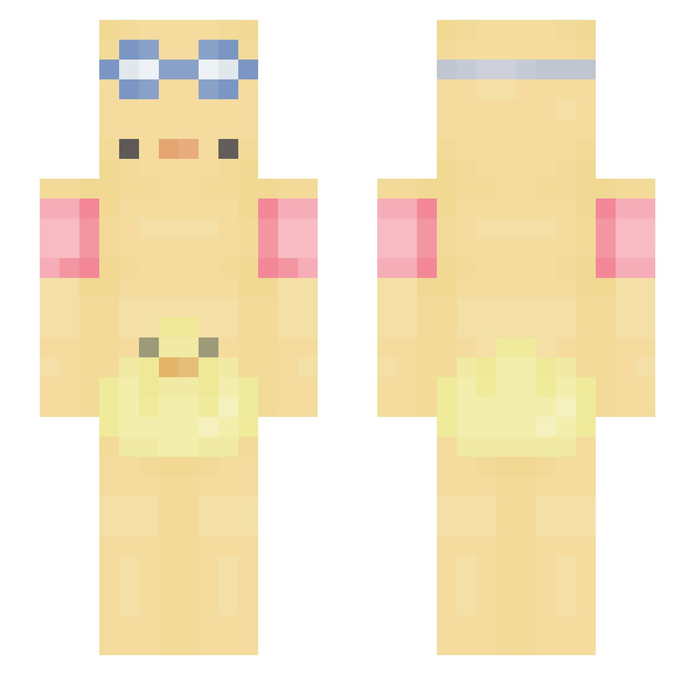 StratagemZ Minecraft skin, front and back view