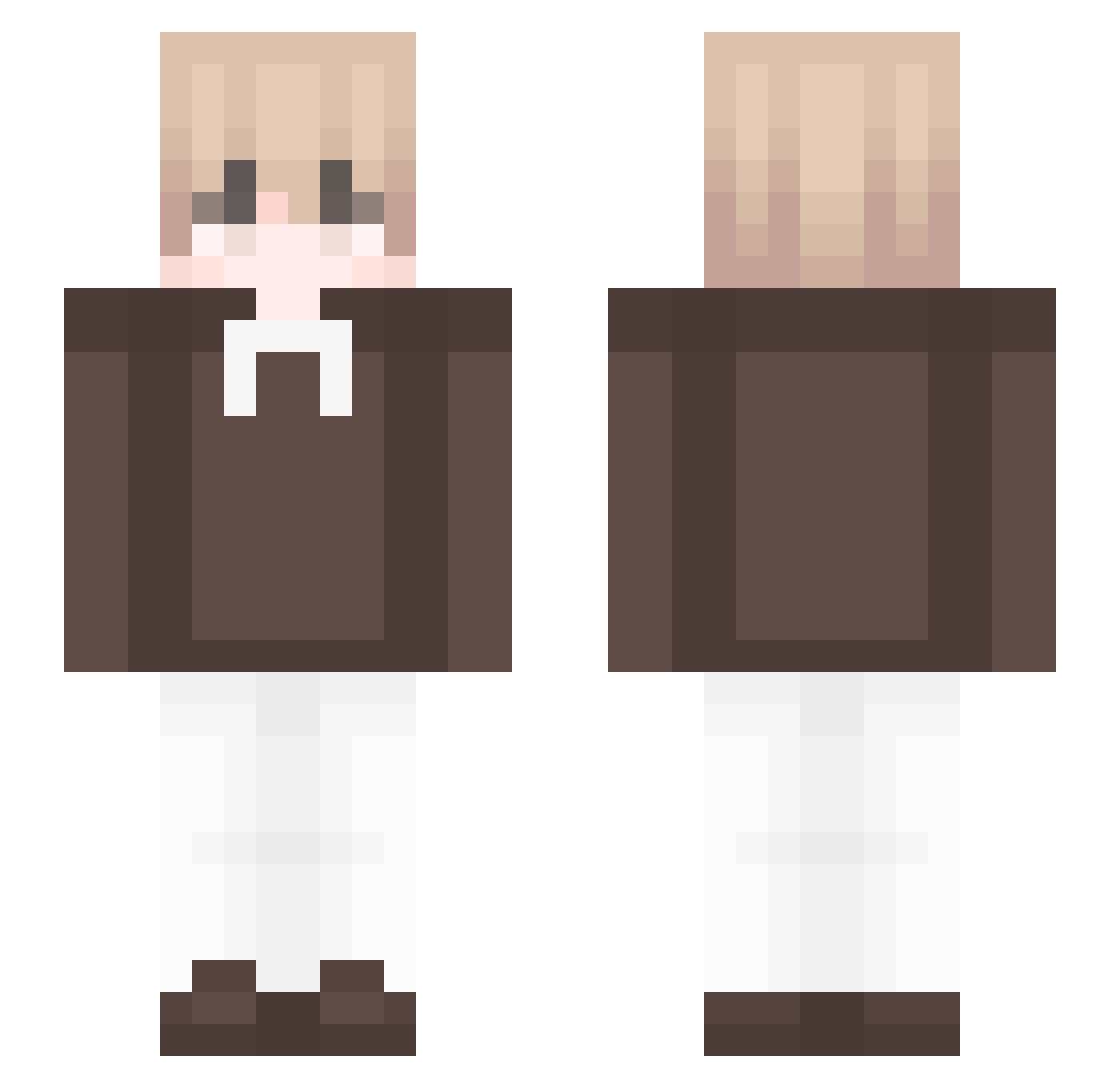 syvdd Minecraft skin, front and back view