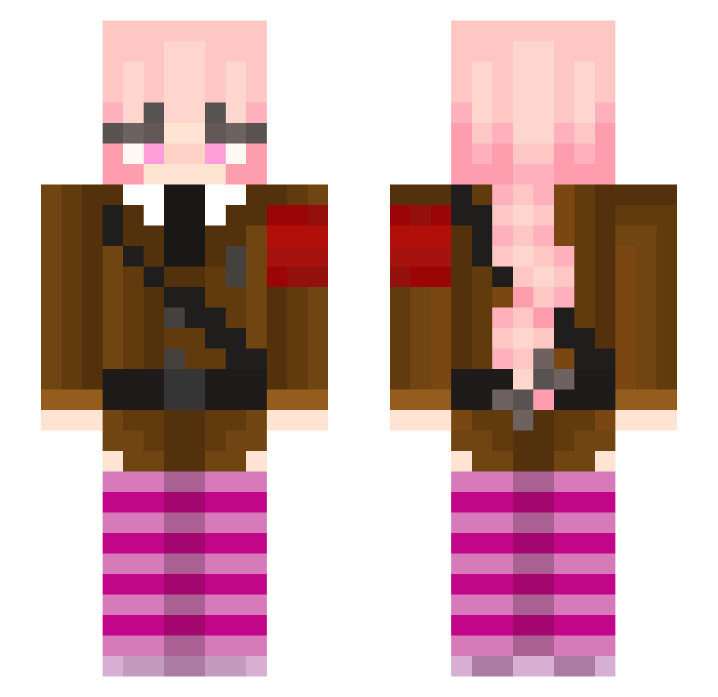 baffy000 Minecraft skin, front and back view