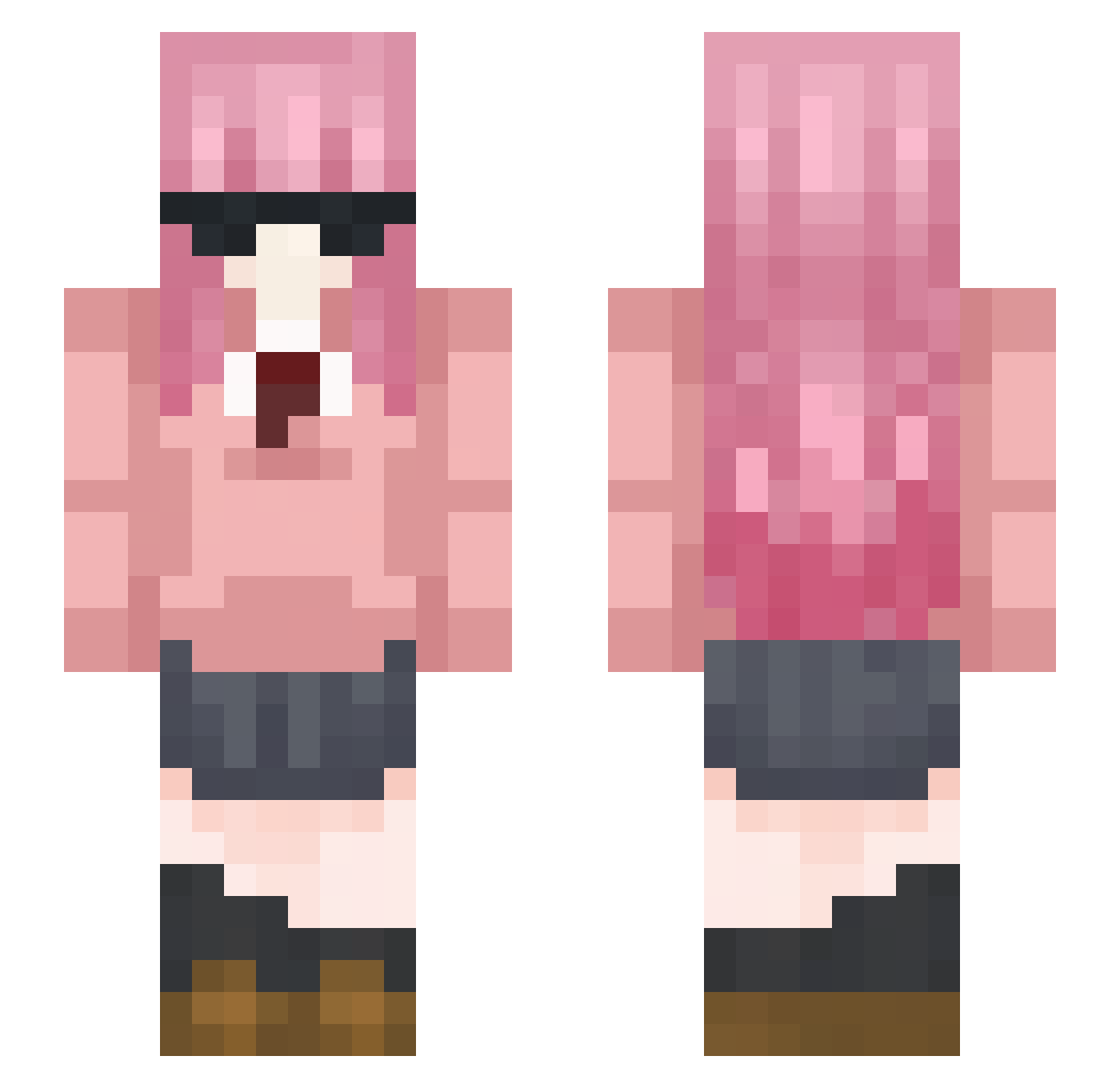 naoeovinho Minecraft skin, front and back view