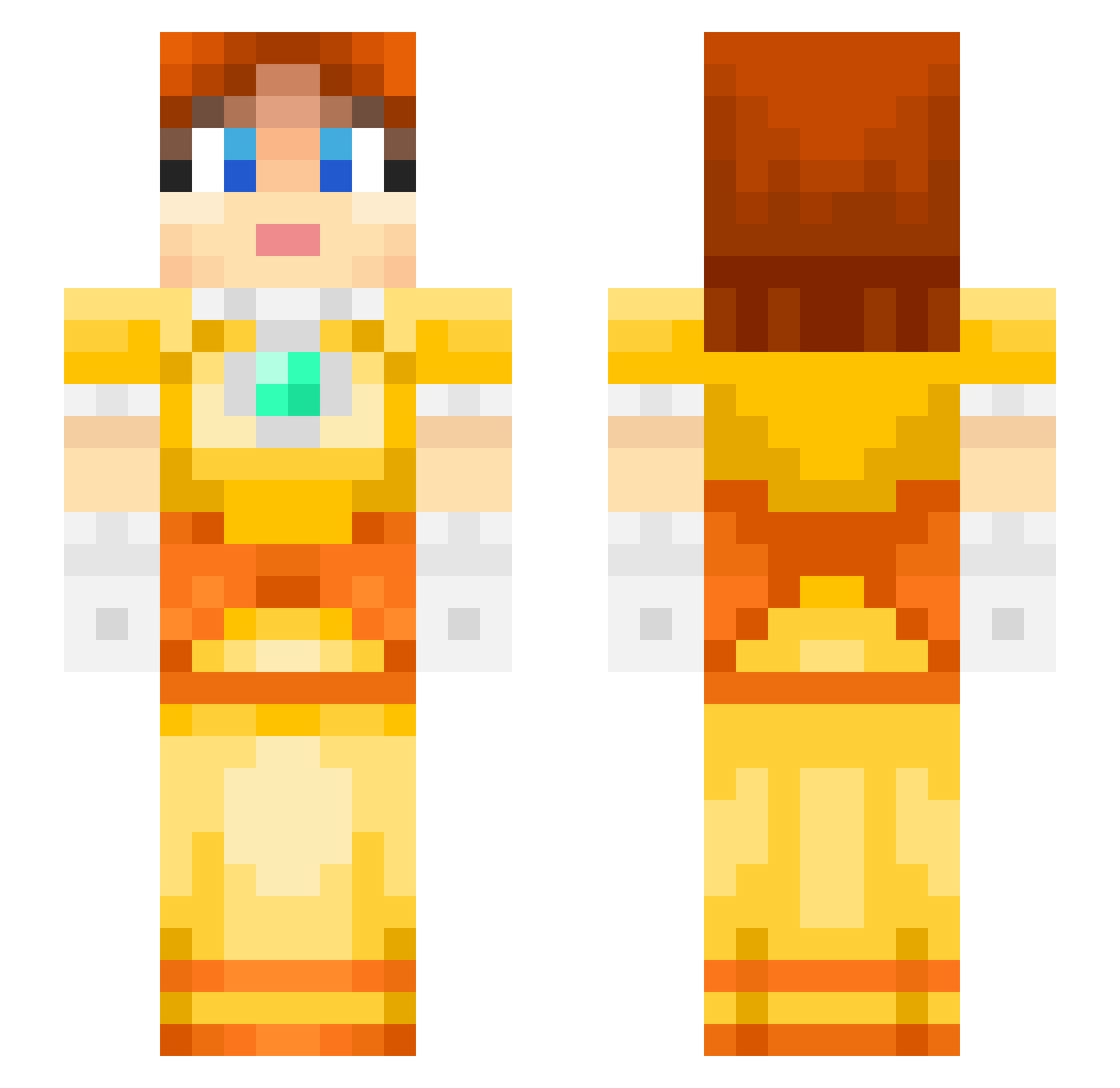 CONSTER4 Minecraft skin, front and back view
