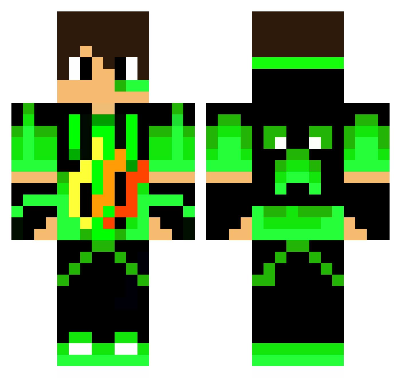 ShadowCraft_24 Minecraft skin, front and back view