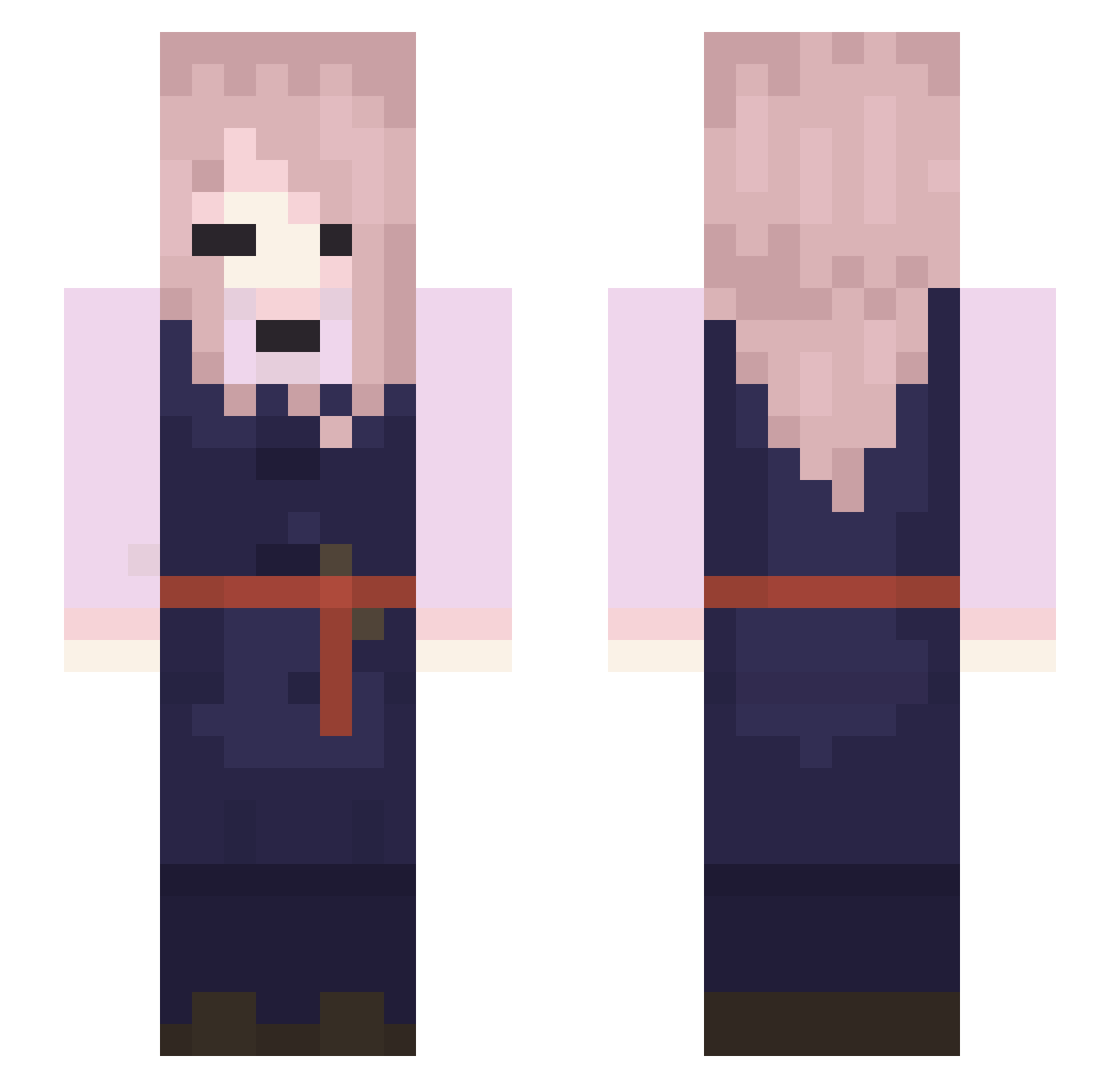 TheLittleTroll Minecraft skin, front and back view