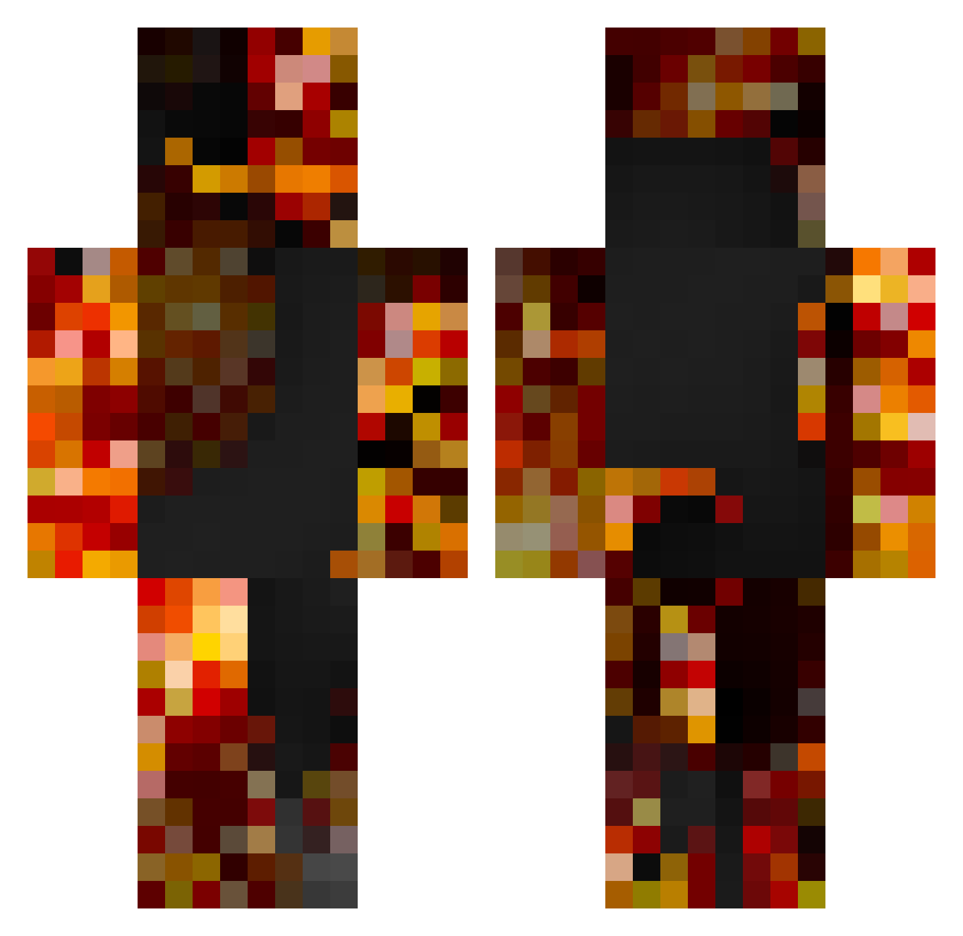 timidsmoker Minecraft skin, front and back view