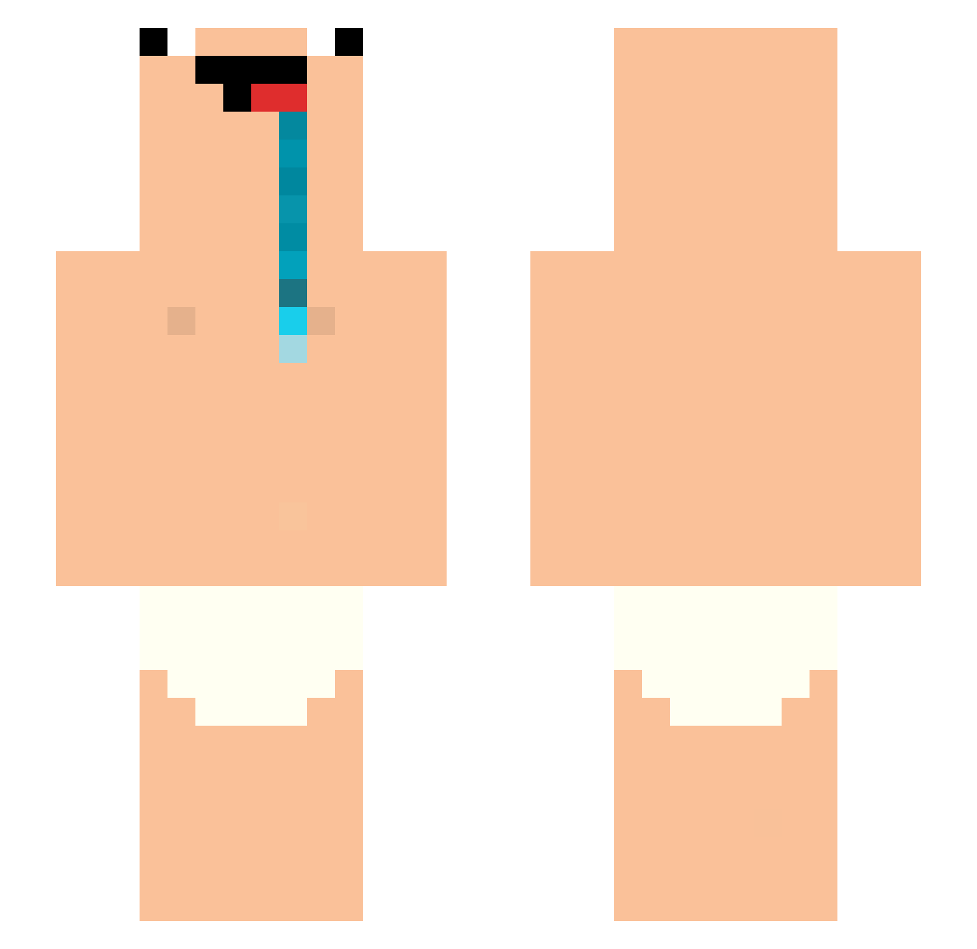 zetnik1945 Minecraft skin, front and back view