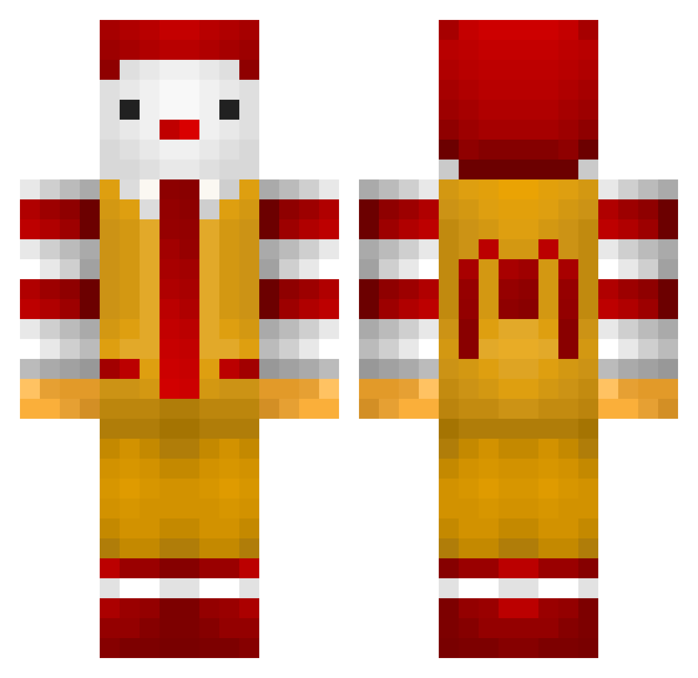 Joanne Minecraft skin, front and back view