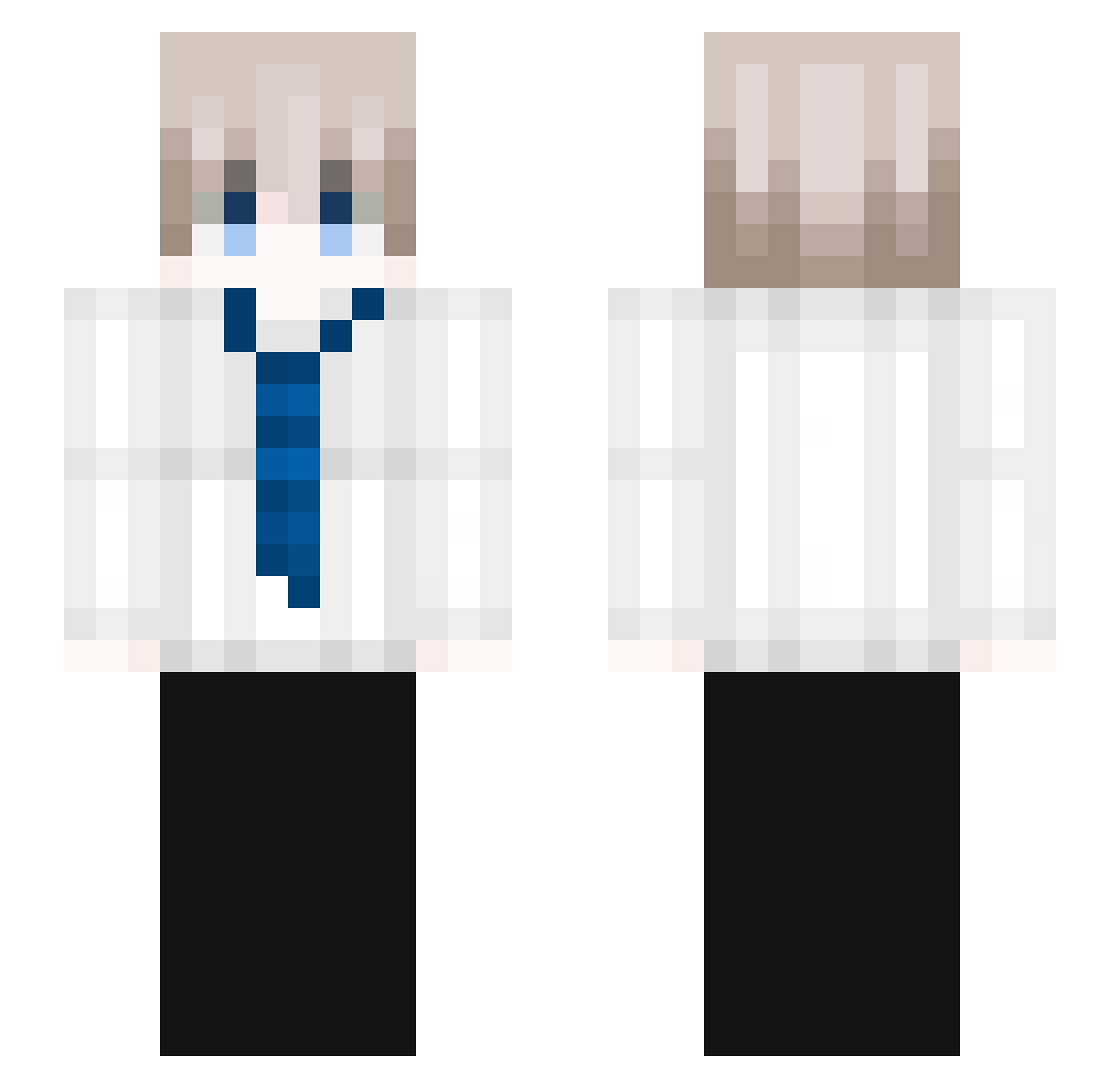 wrc66 Minecraft skin, front and back view