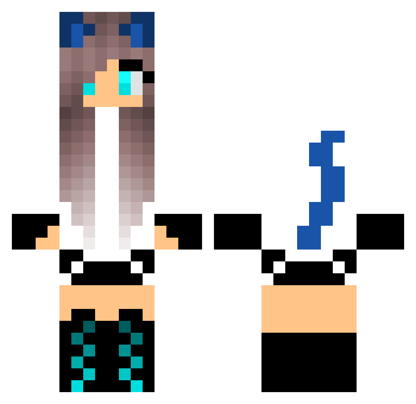 swag_gamer42 Minecraft skin, front and back view