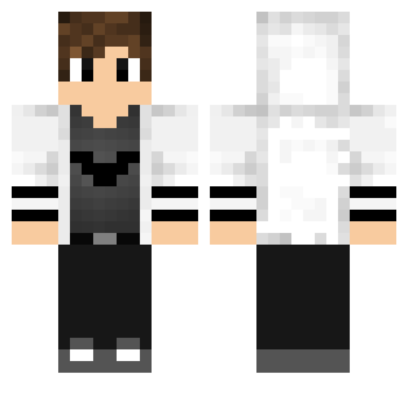 ykalayTR Minecraft skin, front and back view
