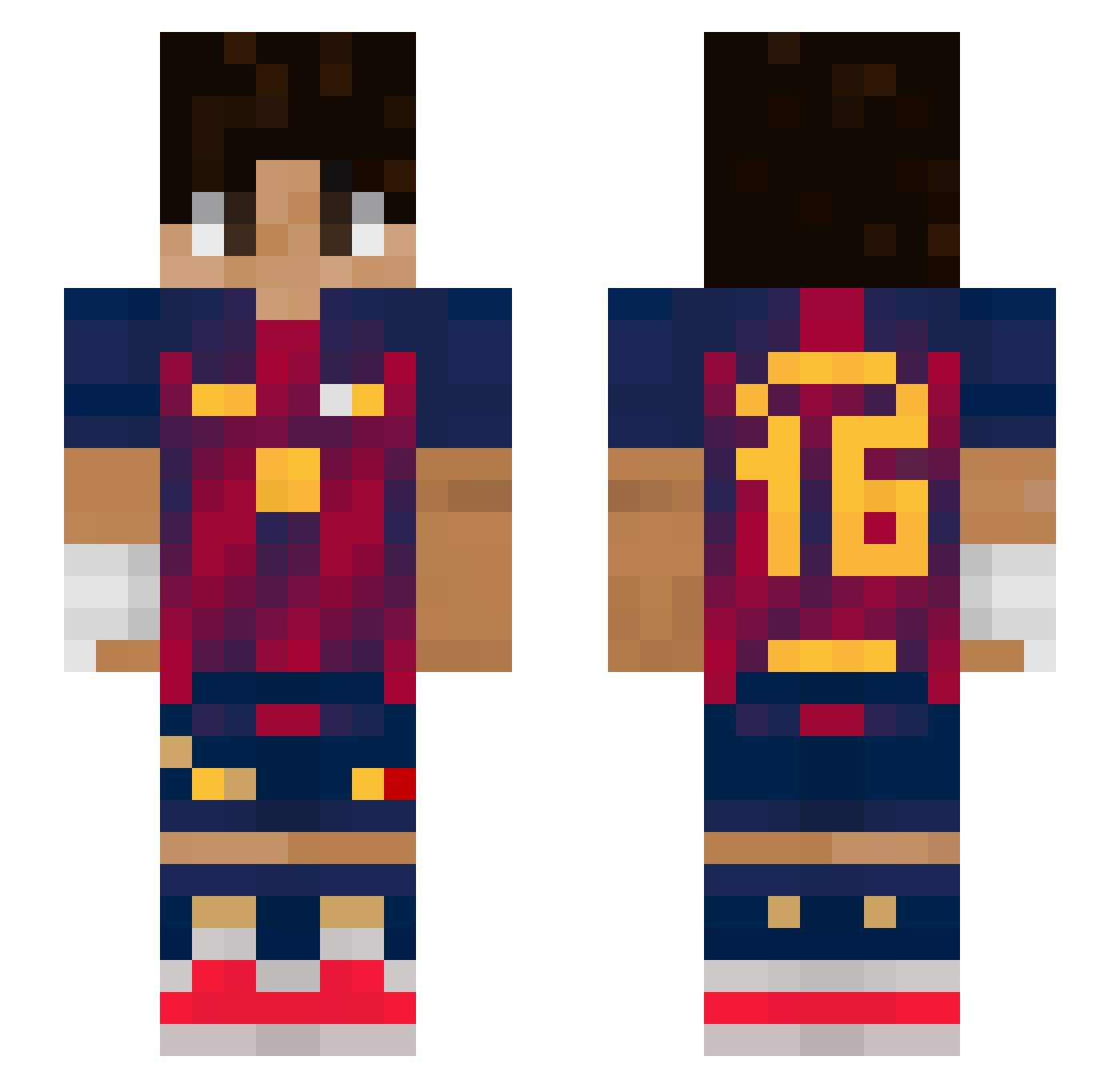 K0tvz Minecraft skin, front and back view