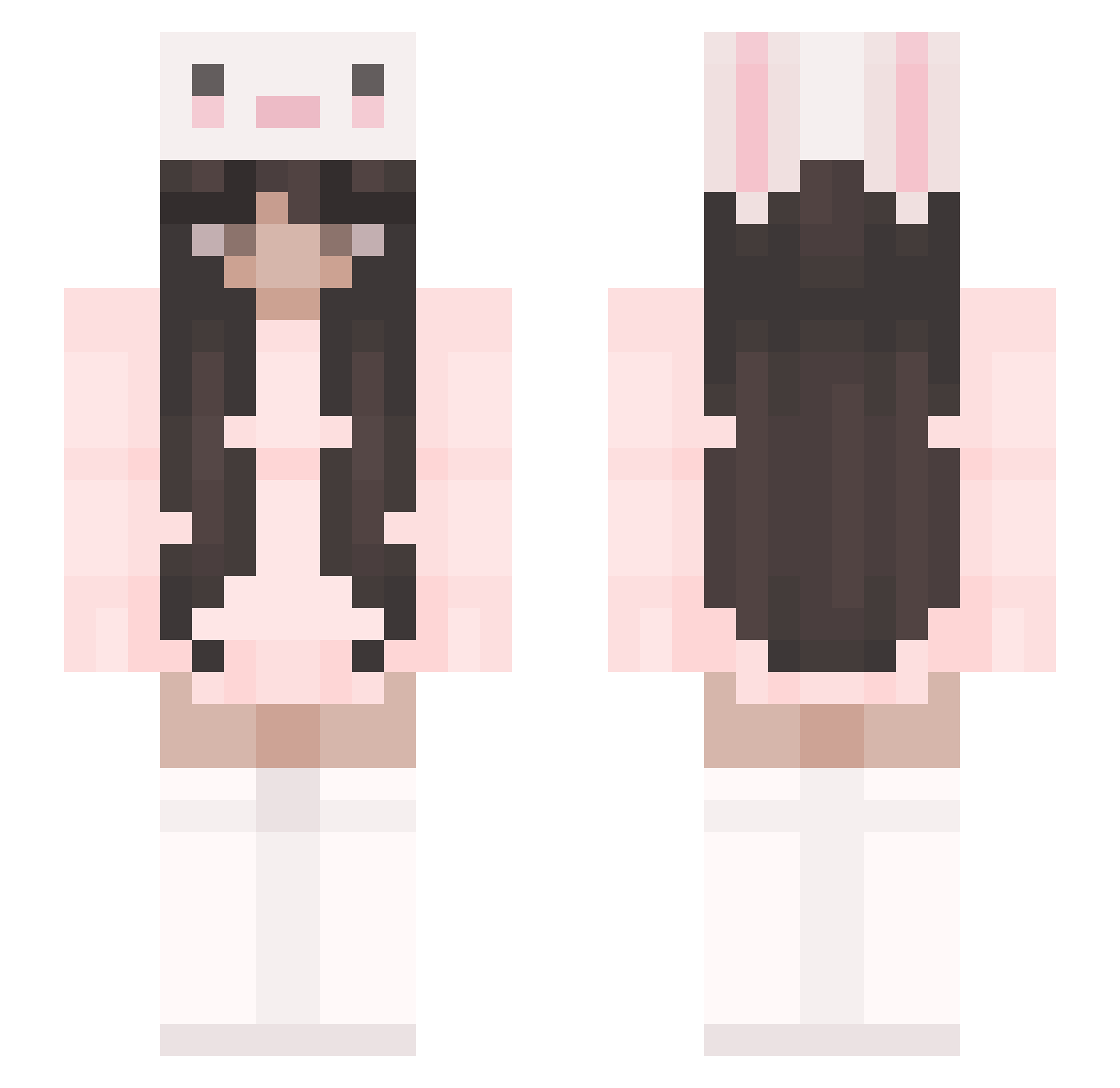 krismaskwaite Minecraft skin, front and back view