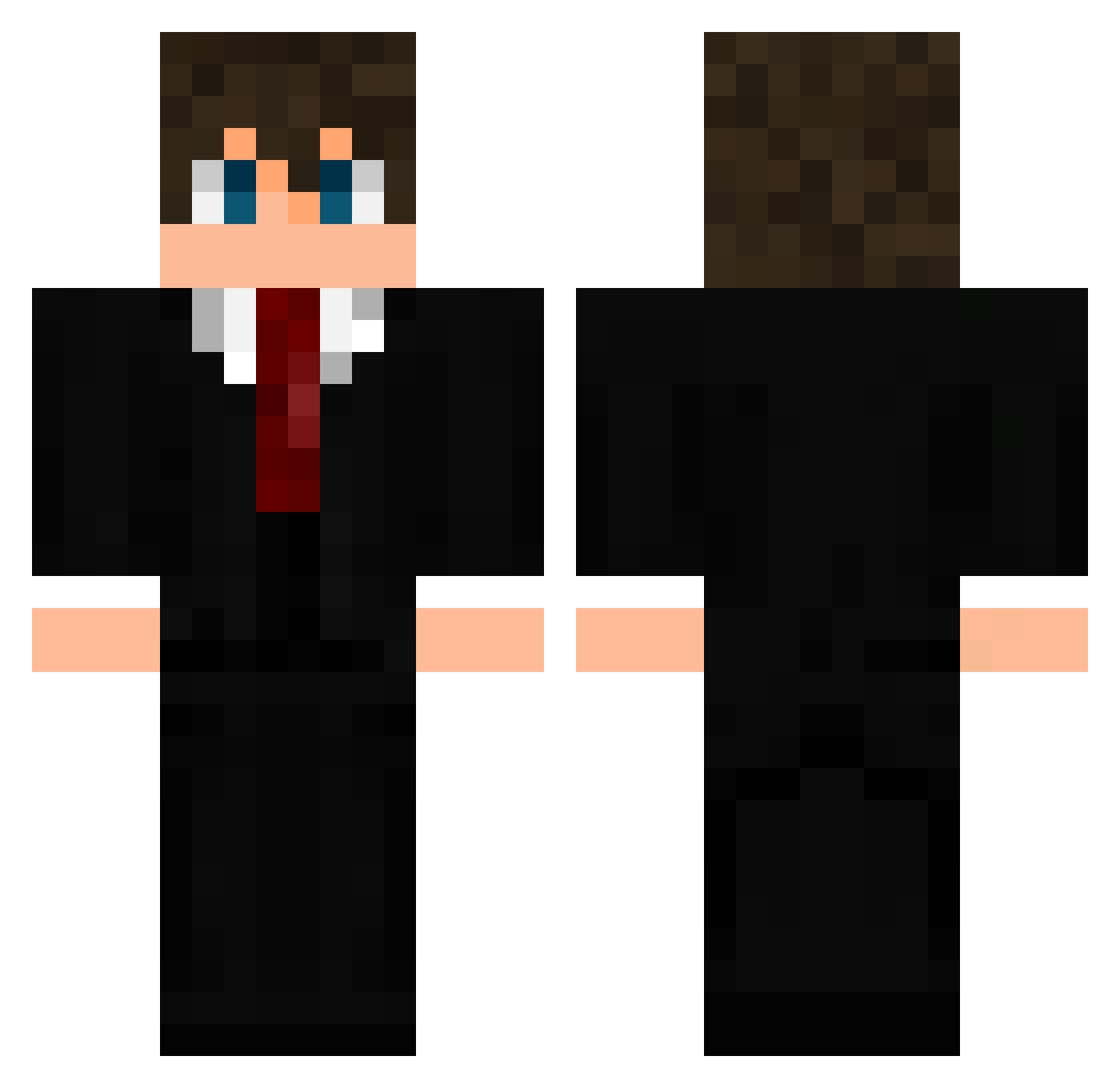 kingking1233 Minecraft skin, front and back view