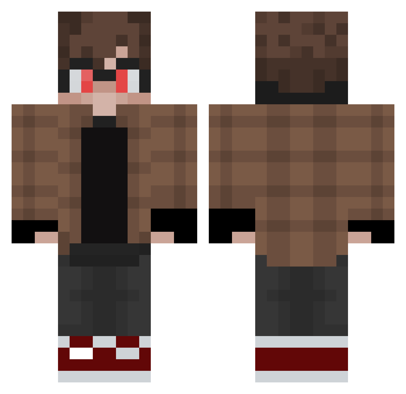 metaal_dragon102 Minecraft skin, front and back view