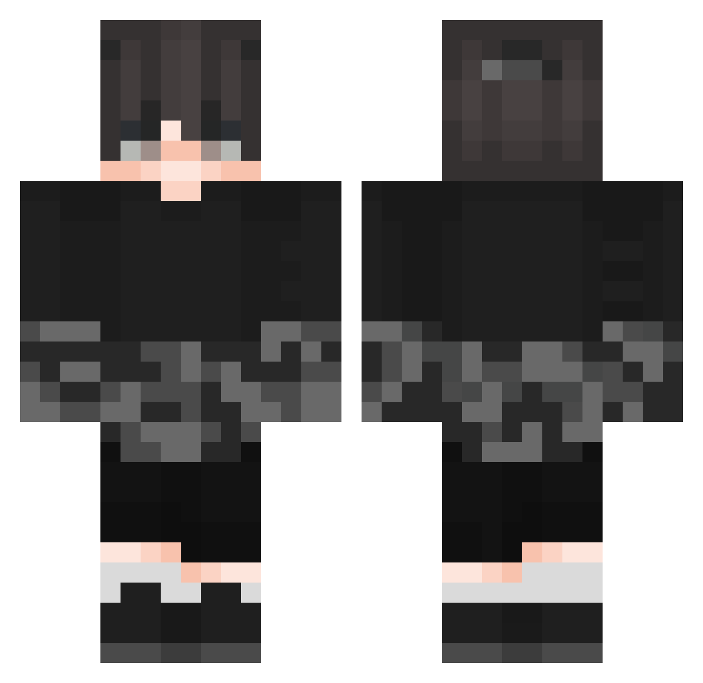 Ados_14 Minecraft skin, front and back view