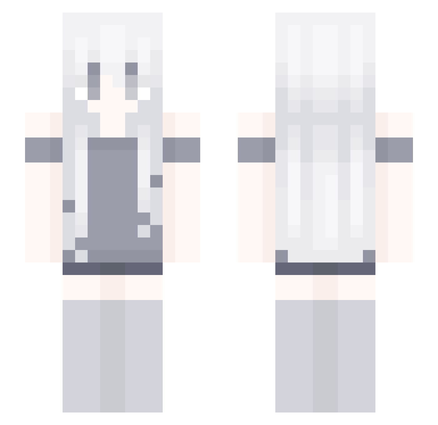 sienha Minecraft skin, front and back view