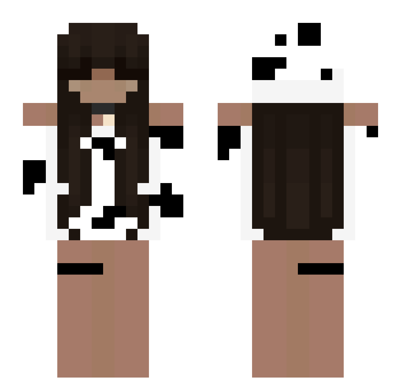 funionss Minecraft skin, front and back view