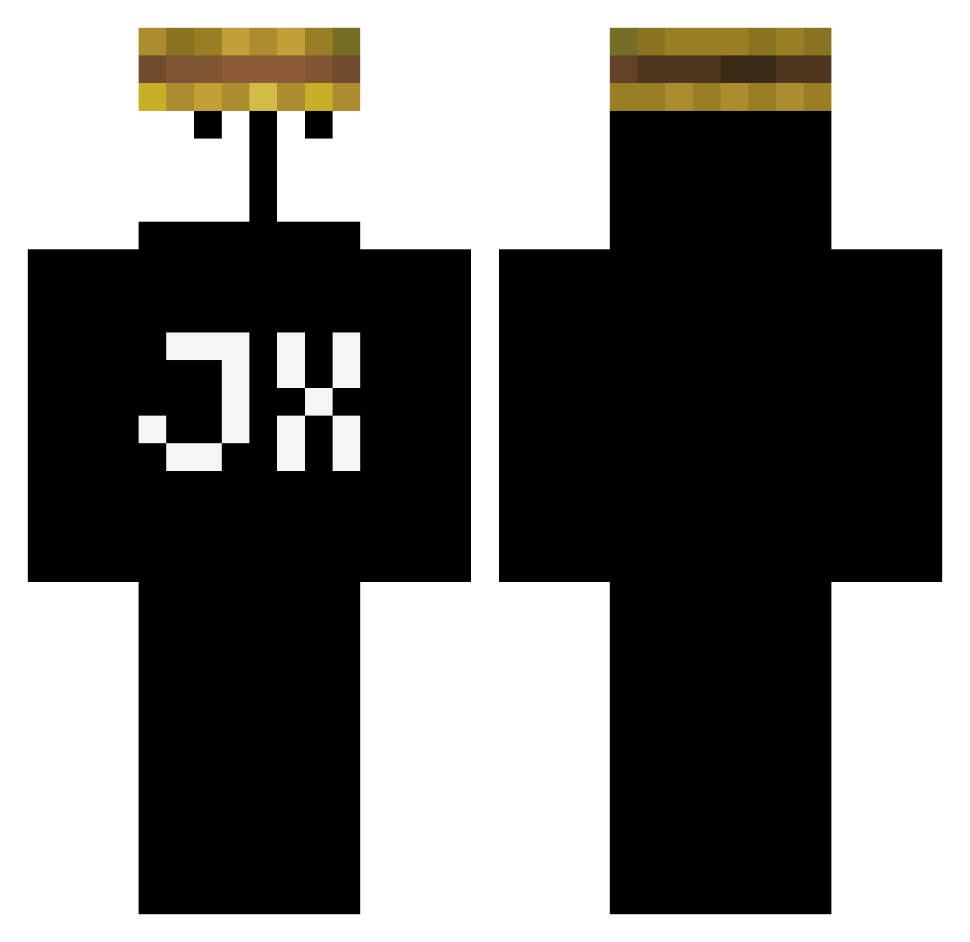 vBARF_ Minecraft skin, front and back view