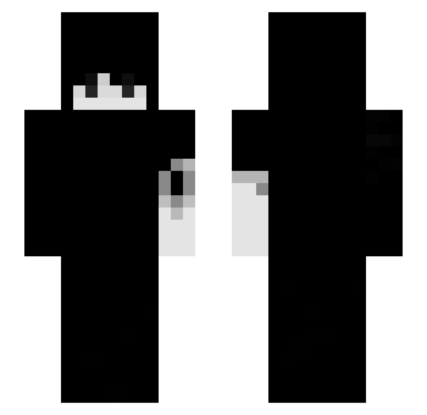 z5tb Minecraft skin, front and back view