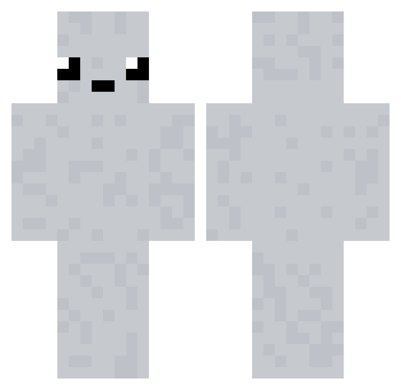 Kaktusgame1 Minecraft skin, front and back view
