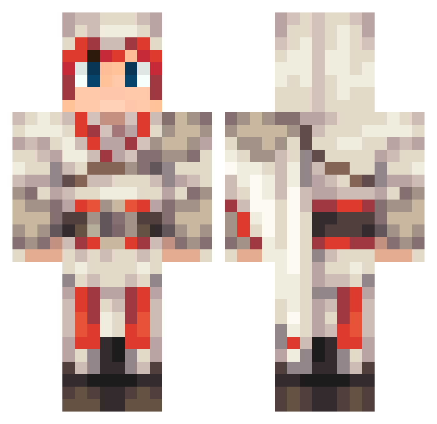 ryba_25 Minecraft skin, front and back view