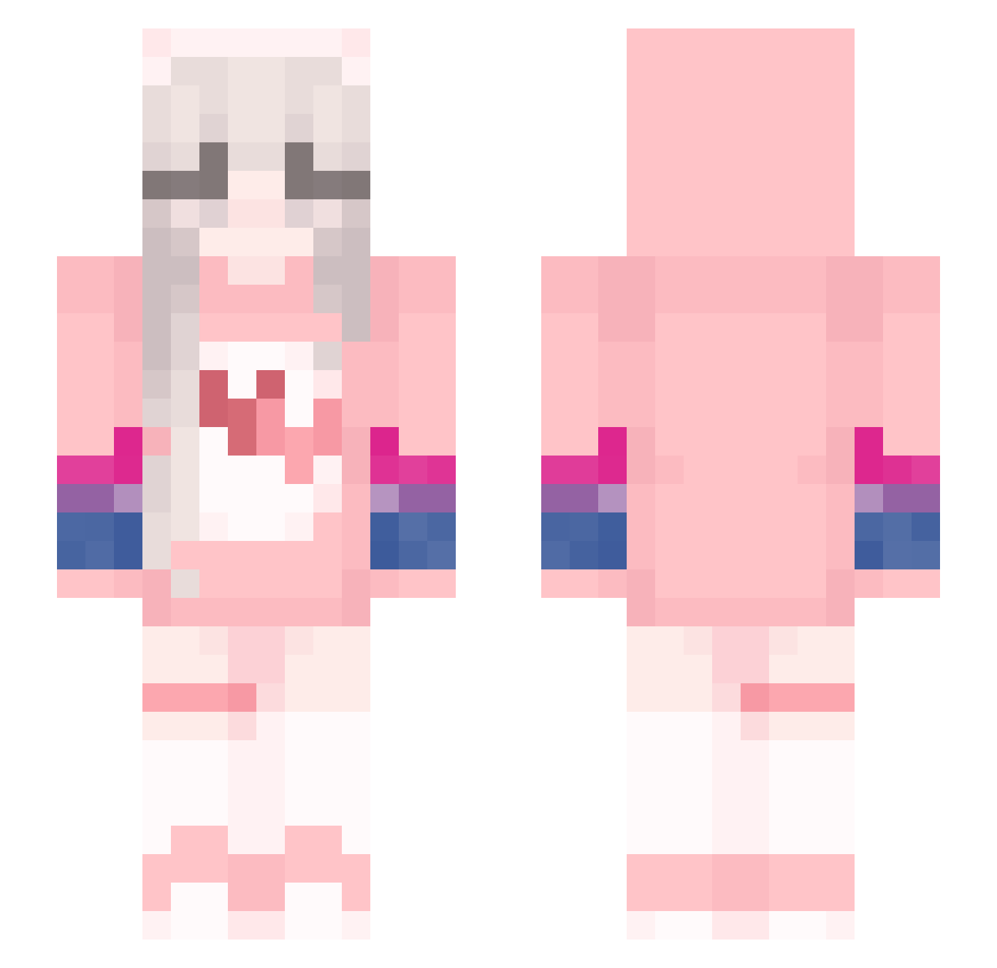 SenseiJMC - bisexual pride Minecraft skin
