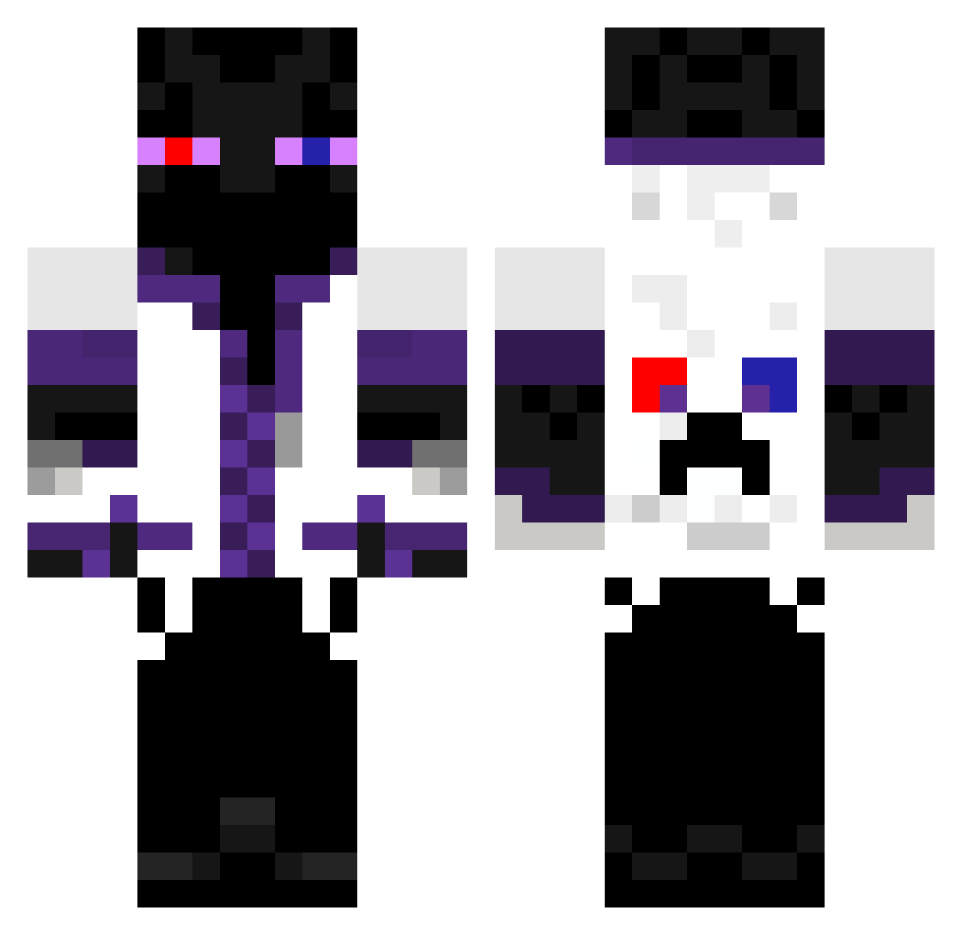 yuta20011223 Minecraft skin, front and back view