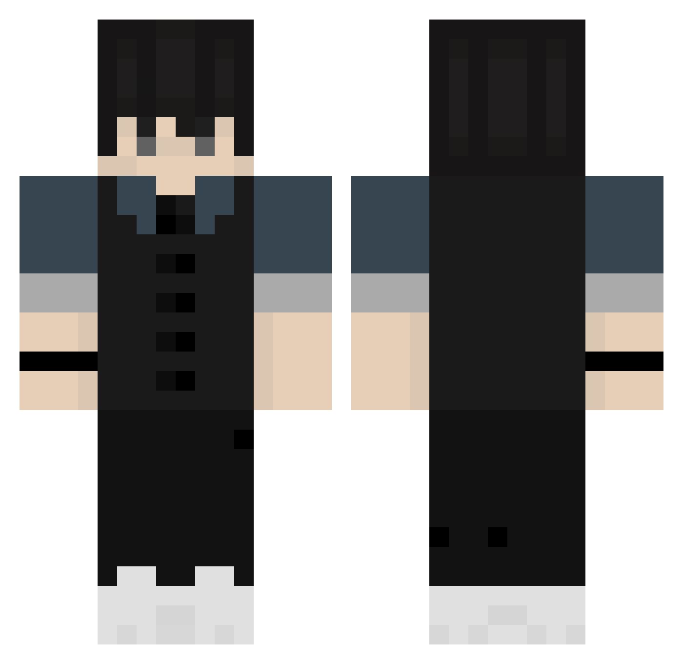 Smokey1221 Minecraft skin, front and back view