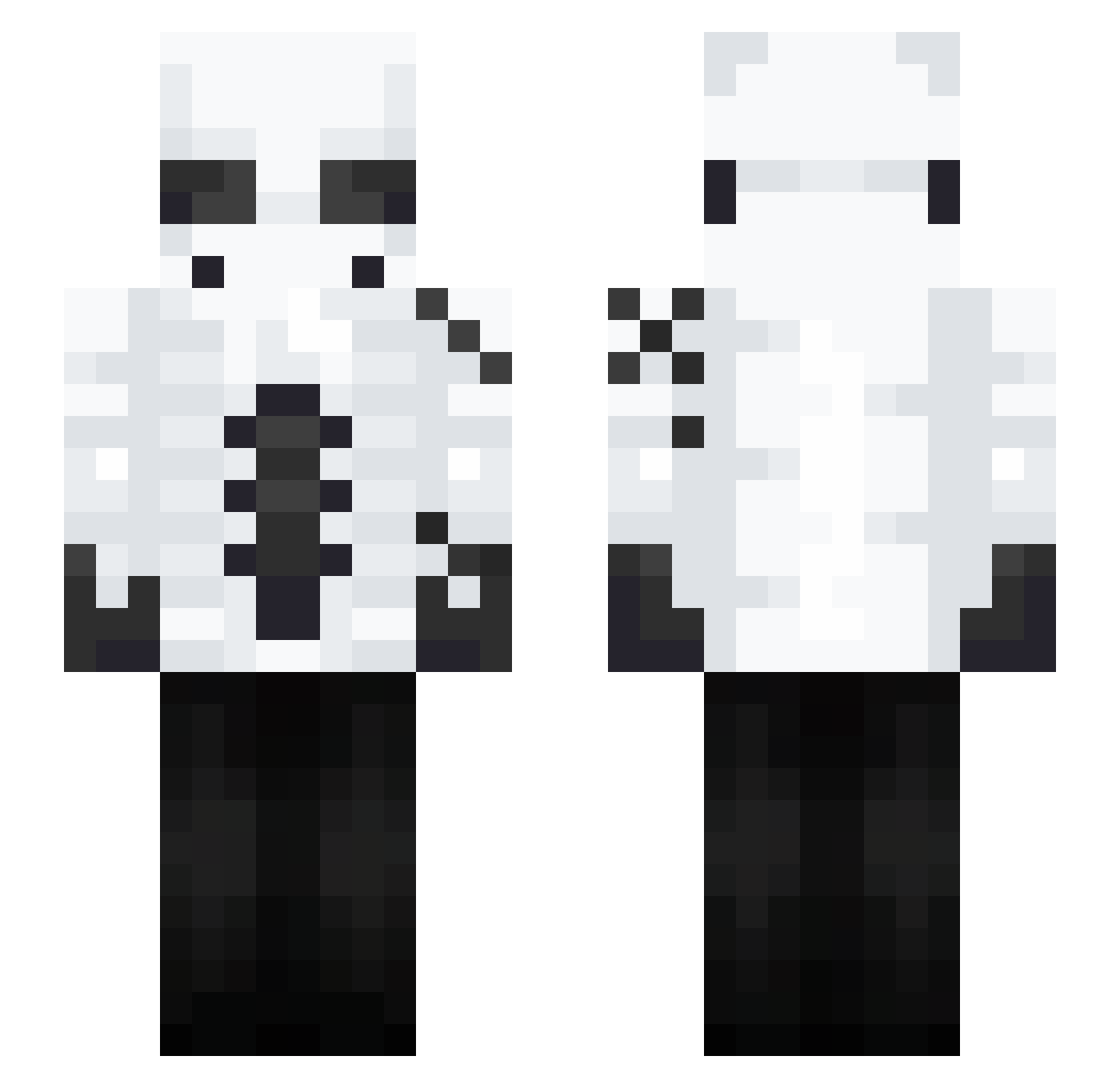 wieder_ Minecraft skin, front and back view