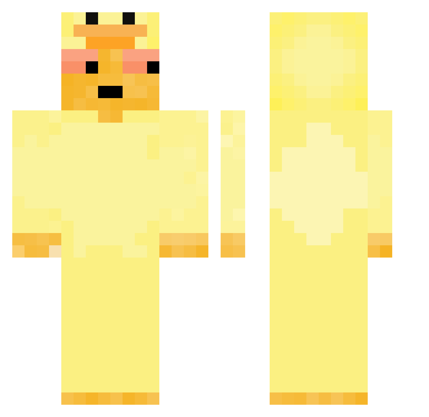 Snipercal50 Minecraft skin, front and back view
