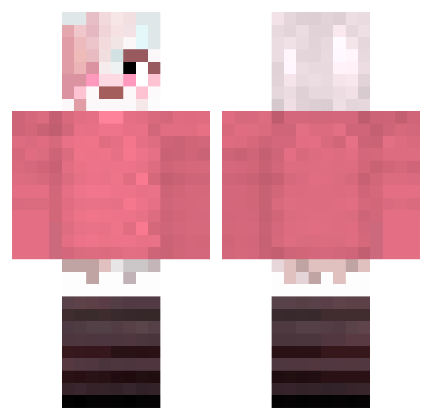 _ItsSukii Minecraft skin, front and back view