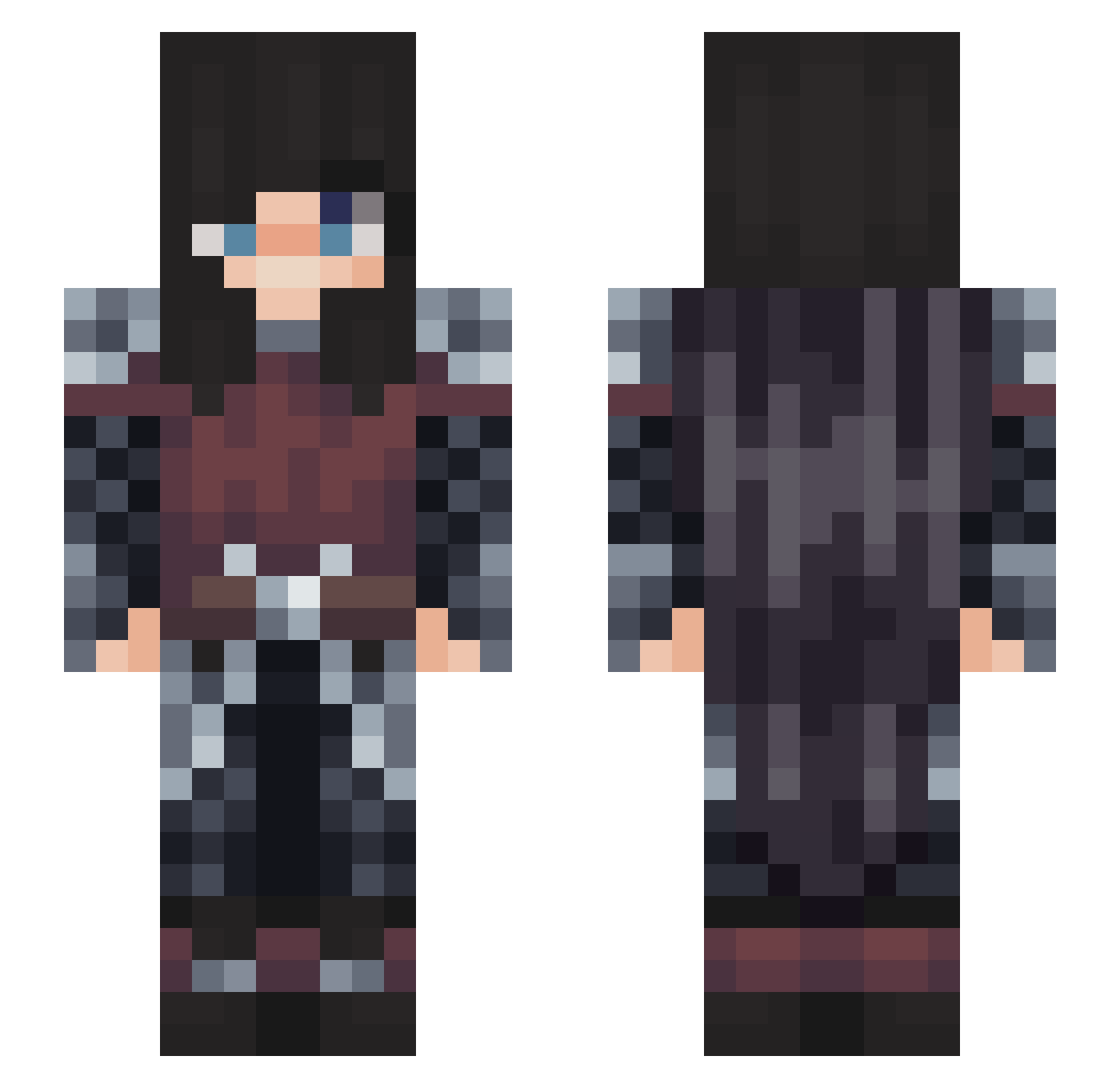 SeaOniion Minecraft skin, front and back view