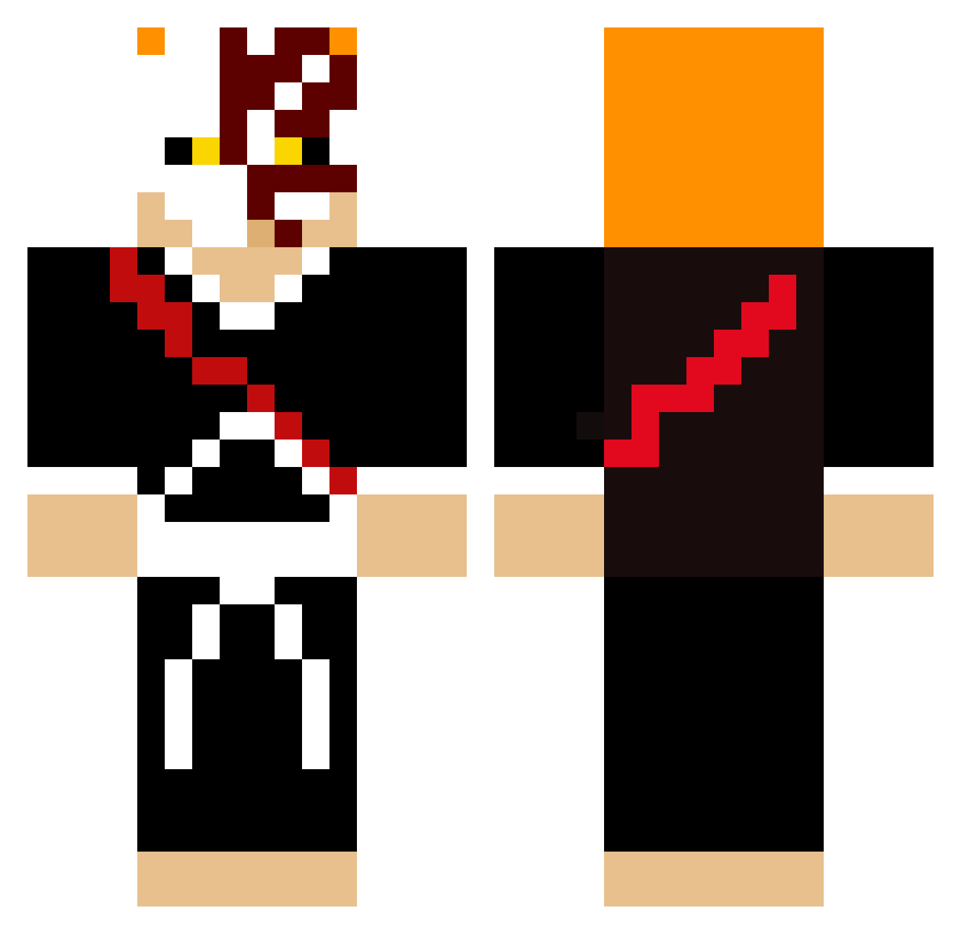 rtx2334 Minecraft skin, front and back view