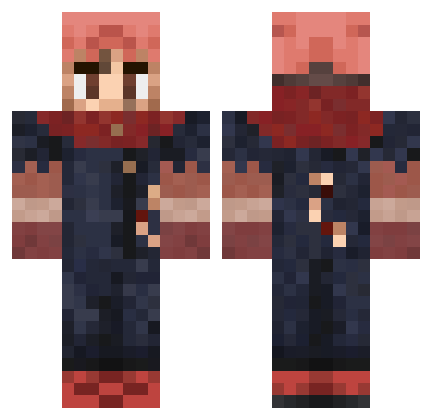 hart_boos Minecraft skin, front and back view