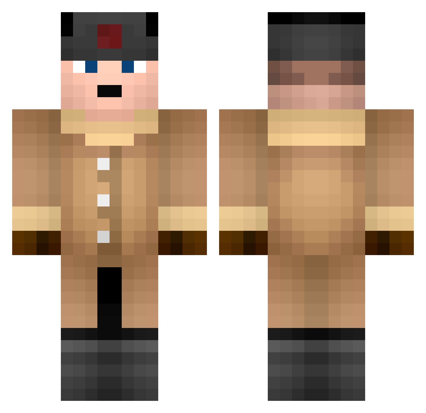 IvanTheCommissar Minecraft skin, front and back view