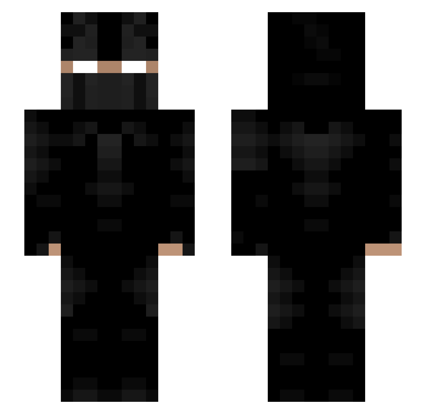 xLizzo Minecraft skin, front and back view