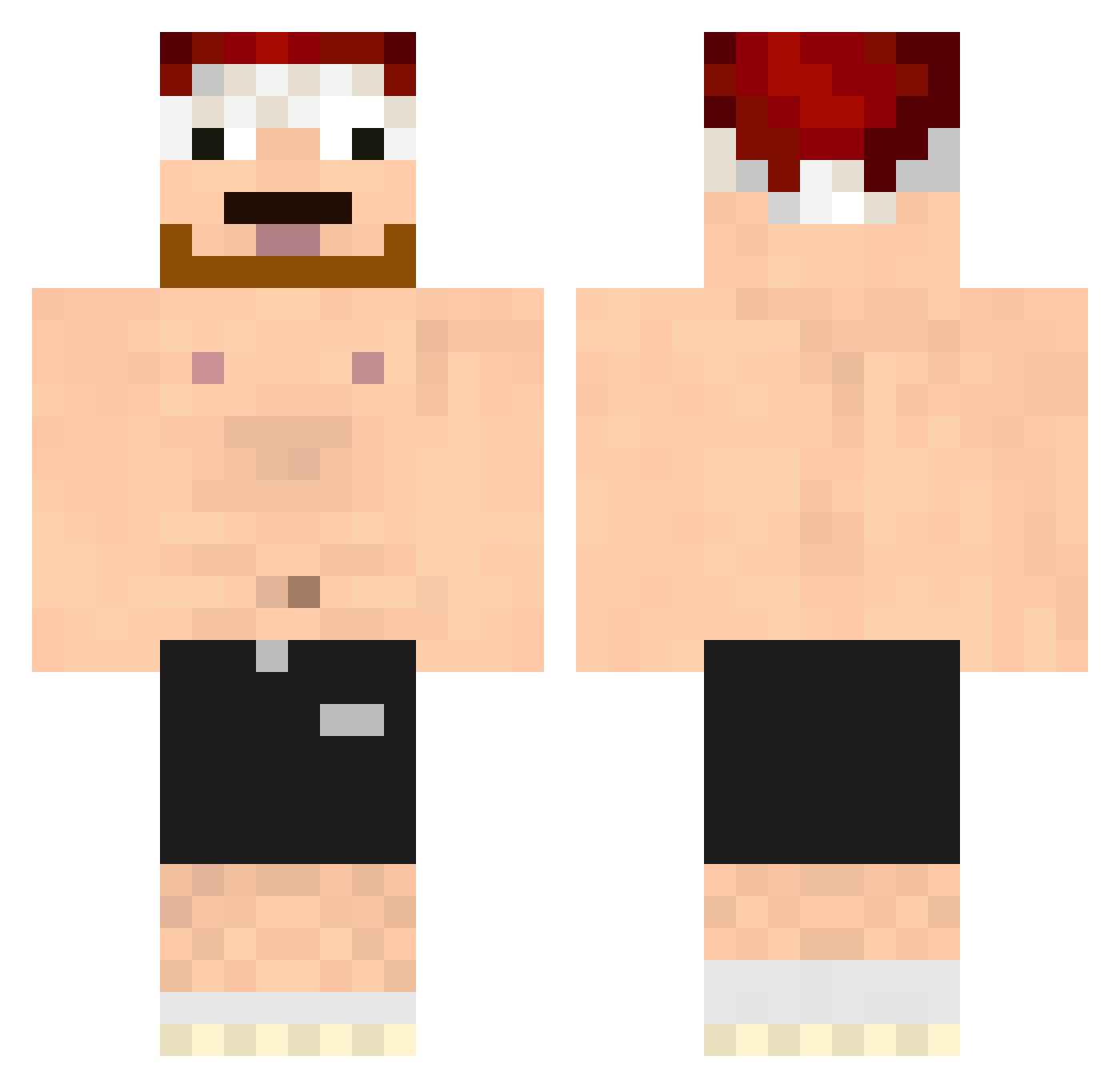 _Kuyaa_ Minecraft skin, front and back view